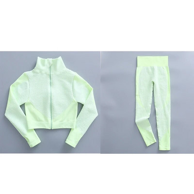 Prilagođeni logo Bešavni ženski setovi za jogu Sportska odijela za teretanu Odjeća za trčanje Fitness Sportska oprema za teretanu Ženska odjeća za jogu dugih rukava