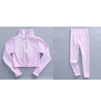 Prilagođeni logo Bešavni ženski setovi za jogu Sportska odijela za teretanu Odjeća za trčanje Fitness Sportska oprema za teretanu Ženska odjeća za jogu dugih rukava