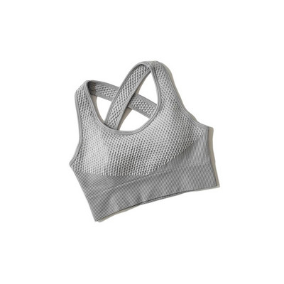 Antblauzdžiai aukštu juosmeniu + sportinė liemenėlė Moterims besiūliai jogos rinkinys Sporto drabužiai Sporto kostiumai Treniruotės drabužiai Moteriai bėgiojančiai sportinė apranga