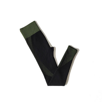 Antblauzdžiai aukštu juosmeniu + sportinė liemenėlė Moterims besiūliai jogos rinkinys Sporto drabužiai Sporto kostiumai Treniruotės drabužiai Moteriai bėgiojančiai sportinė apranga