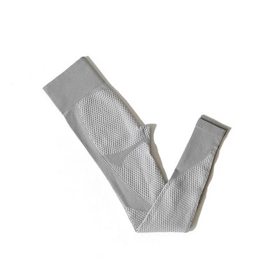 Antblauzdžiai aukštu juosmeniu + sportinė liemenėlė Moterims besiūliai jogos rinkinys Sporto drabužiai Sporto kostiumai Treniruotės drabužiai Moteriai bėgiojančiai sportinė apranga