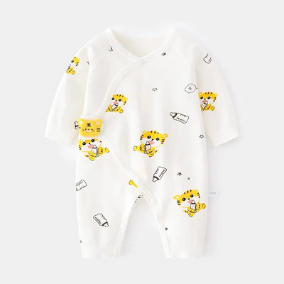 Odjeća za bebe od 0 do 12 mjeseci 100% pamuk Odjeća za novorođenčad Jednobojni bodiji i jednodijelni jesensko-zimski kombinezoni