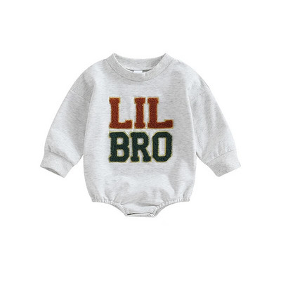 Őszi gyerekek fiúk hozzáillő ruhák kisgyermek újszülött fiúk betűhímzés hosszú ujjú pulóver Body/pulóverek ruhák