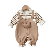 Hlače za bebe prugasta odjeća za bebe Bodi dugih rukava i jednodijelna odjeća za novorođenčad Gornja odjeća Dostava za bebe 5 dana