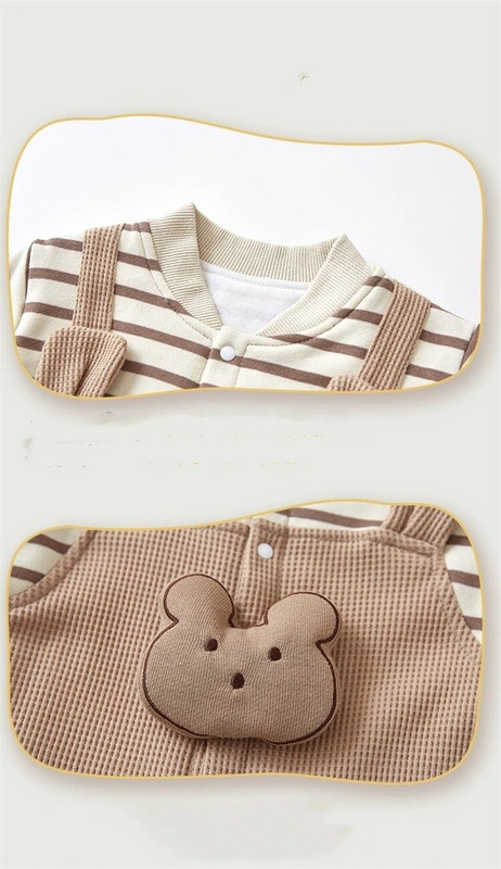 Hlače za bebe prugasta odjeća za bebe Bodi dugih rukava i jednodijelna odjeća za novorođenčad Gornja odjeća Dostava za bebe 5 dana