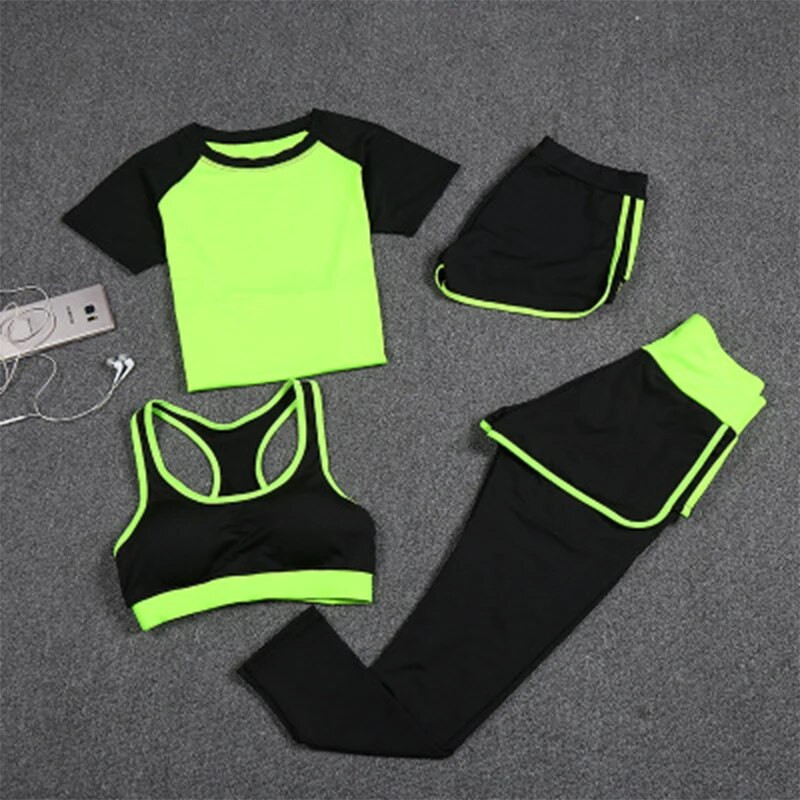 Ombre bešavni set od 2 komada Žensko odijelo Odjeća za vježbanje u teretani Sportski grudnjak Fitness Crop Top i tajice za trljanje guzice Set za jogu