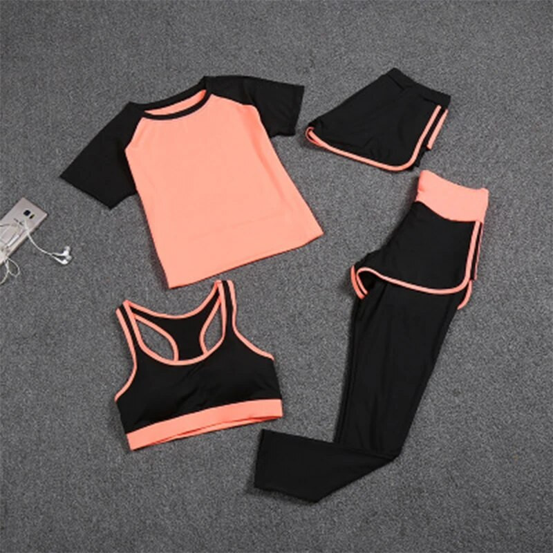 Ombre bešavni set od 2 komada Žensko odijelo Odjeća za vježbanje u teretani Sportski grudnjak Fitness Crop Top i tajice za trljanje guzice Set za jogu