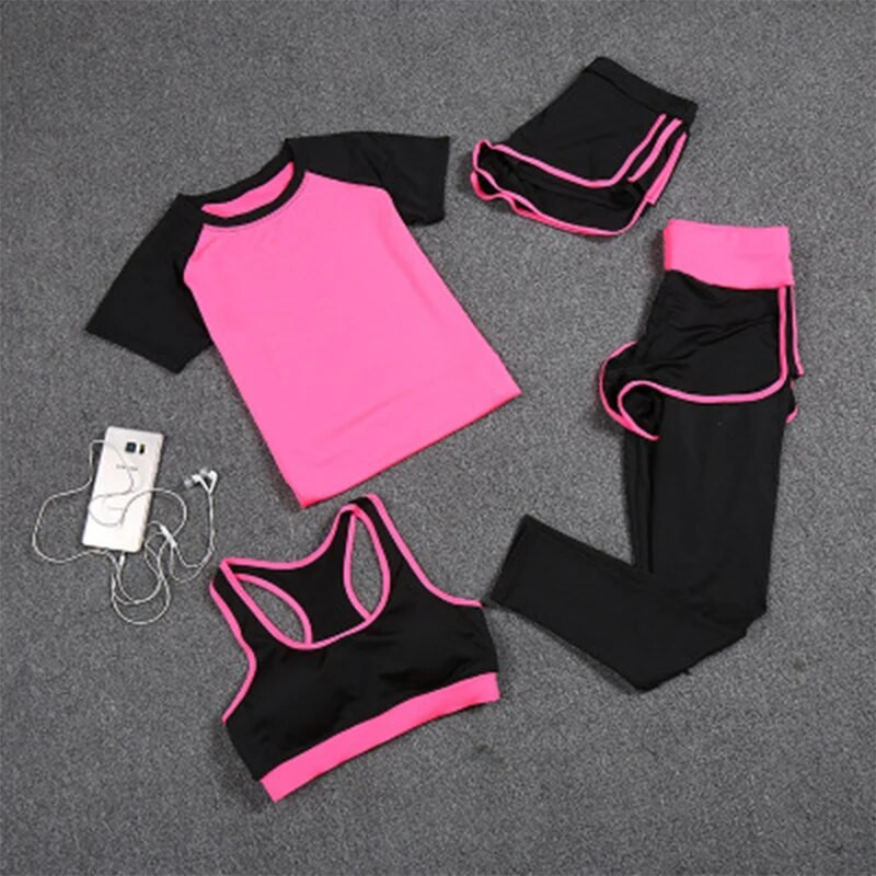 Ombre bešavni set od 2 komada Žensko odijelo Odjeća za vježbanje u teretani Sportski grudnjak Fitness Crop Top i tajice za trljanje guzice Set za jogu