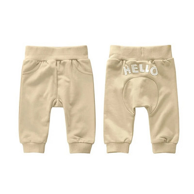 Pamučne duge hlače za dječake i djevojčice 2023. Novi stil hlača za proljeće i jesen Dječja odjeća Ležerne hlače u čistim bojama Hlače
