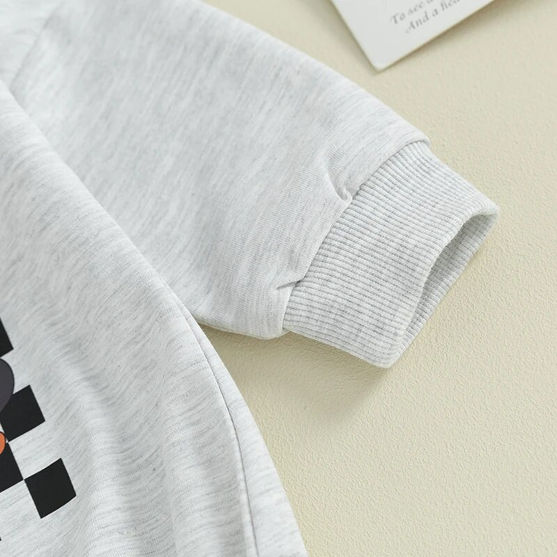 Rudens jaundzimušo mazuļu meitenes zēnu drēbes 0-24 m ar garām piedurknēm, ar rūtainu apkakli, apdruku, džemperi, džemperi, kombinezoni