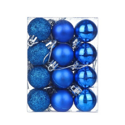 24 kom. Kuglice za božićno drvce od 30 mm, male kuglice, viseći ukrasi za kućne zabave, Božićne male kuglice, novogodišnji pribor