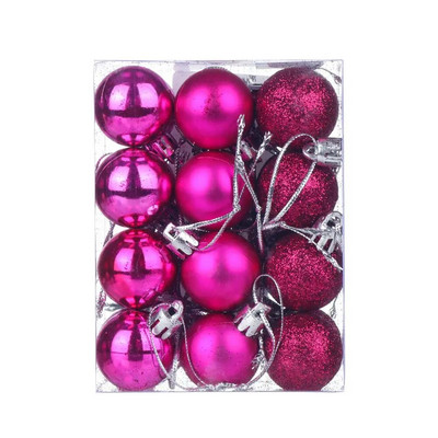 24 kom. Kuglice za božićno drvce od 30 mm, male kuglice, viseći ukrasi za kućne zabave, Božićne male kuglice, novogodišnji pribor