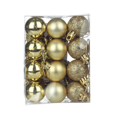 24 kom. Kuglice za božićno drvce od 30 mm, male kuglice, viseći ukrasi za kućne zabave, Božićne male kuglice, novogodišnji pribor