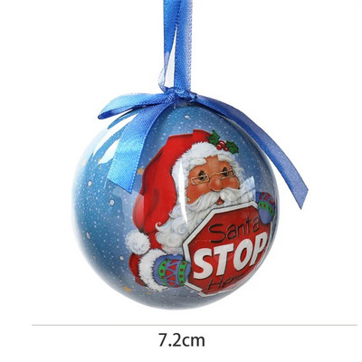 7,2 cm-es karácsonyfa matricák hab golyós medál díszek, dekoráció 2023 karácsonyi esküvői újévi parti lakberendezési kiegészítők