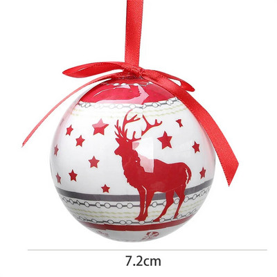 7,2 cm-es karácsonyfa matricák hab golyós medál díszek, dekoráció 2023 karácsonyi esküvői újévi parti lakberendezési kiegészítők