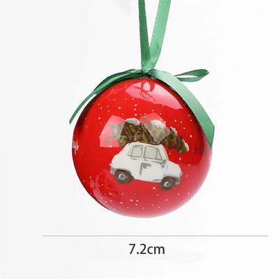 7,2 cm-es karácsonyfa matricák hab golyós medál díszek, dekoráció 2023 karácsonyi esküvői újévi parti lakberendezési kiegészítők