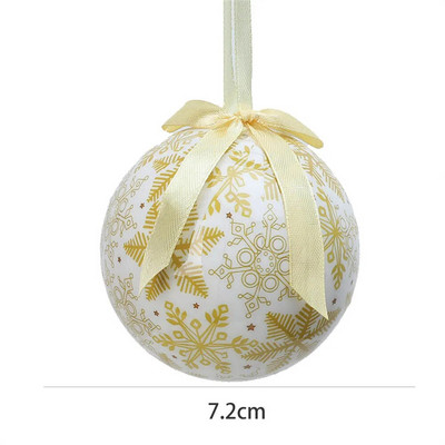 7,2 cm-es karácsonyfa matricák hab golyós medál díszek, dekoráció 2023 karácsonyi esküvői újévi parti lakberendezési kiegészítők