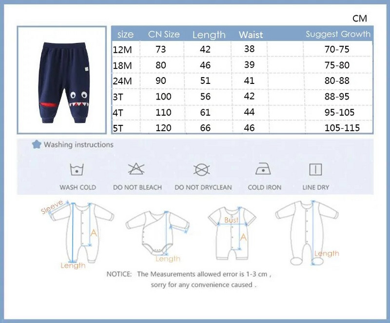 1-4 Y Jesen, nova moda, duge hlače za dječake, gornja odjeća s elastičnim strukom, ležerne hlače od čistog pamuka, sportska odjeća, odjeća za djecu