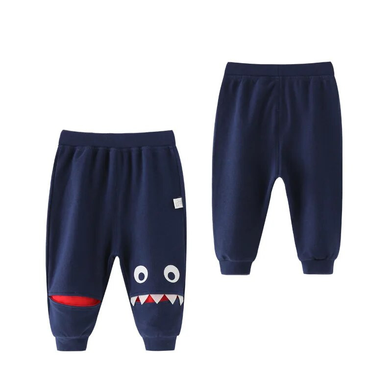 1-4 Y Jesen, nova moda, duge hlače za dječake, gornja odjeća s elastičnim strukom, ležerne hlače od čistog pamuka, sportska odjeća, odjeća za djecu