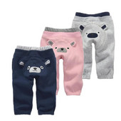 2023 őszi babanadrág pamut lány nadrág Rajzfilm kötött tipegő lány leggings elasztikus derék Busha PP nadrág nadrág babaruhák