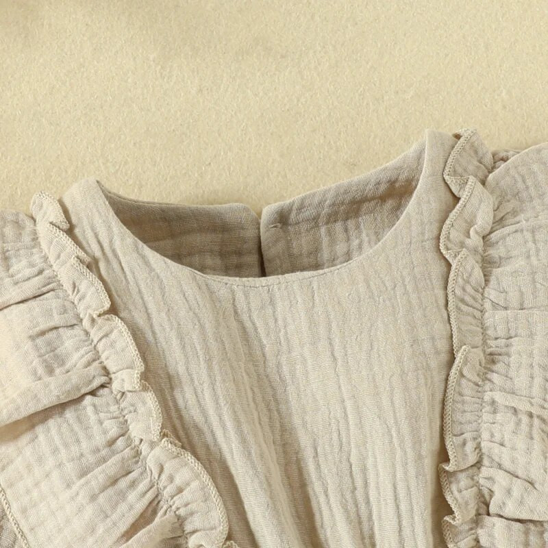 Uued sügisene imikubeebi tüdrukute pitskleit, ühevärviline ümmargune kaelus, soojad pikkade varrukatega kleidid, pitsist volangidega A-kujulised kleidid tüdrukutele