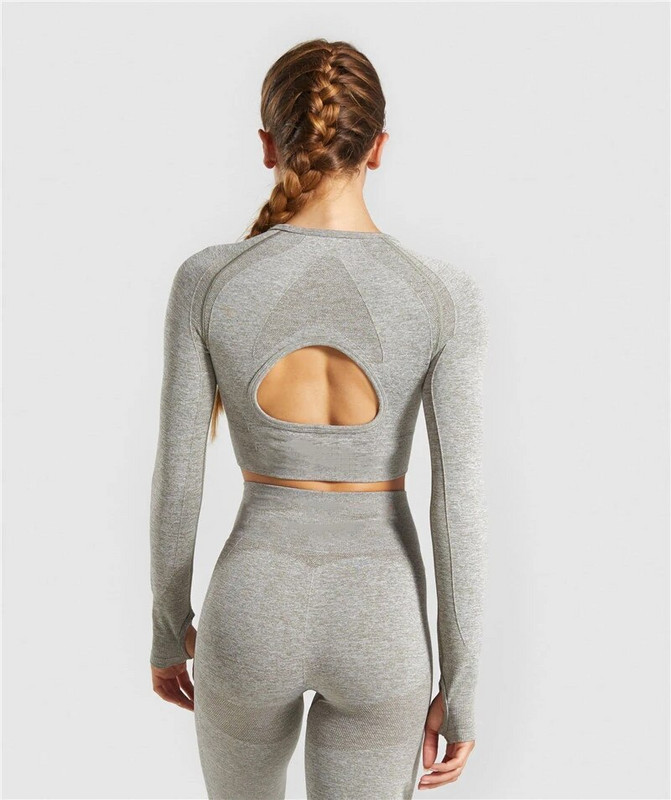 Bešavni sportski set Ženska plava dvodijelna majica kratkih rukava Tajice Odjeća za vježbanje Odijelo za fitness Odjeća za vježbanje Kompleti za jogu