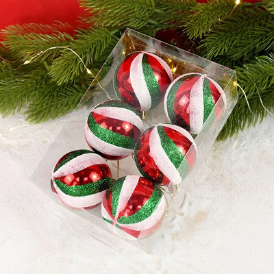 1 kutija 6 kom božićna kuglica pahuljica kuglica za božićno drvce viseći ukras privjesak za božićnu novogodišnju zabavu kućni ukrasi Navidad