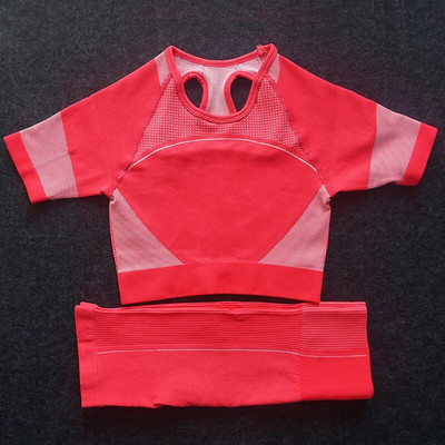 Komplet od 2 dijela Ženski bešavni set kratkih hlača Odjeća za jogu Sportsko odijelo za fitness Tajice za trčanje Sportska odjeća Seksi ženski set za teretanu