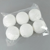 4/6/8/10 cm Bijela božićna PE pjenasta kuglica Viseći ukras za božićno drvce 2024. Novogodišnji dekor za dom Božićna kuglica DIY privjesak