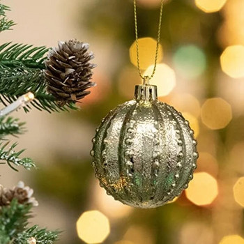 1 кутия 12 бр. Коледни украси за топки за елхи Коледни аксесоари за декорация на дома 4 см топки Коледни сфери Navidad 2024