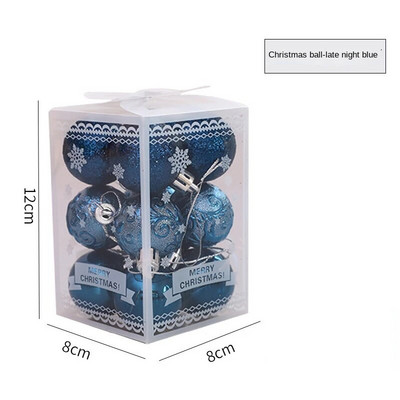 1 Kutija 12 komada Božićne kuglice Ukrasi za drvce Božićni dodaci za uređenje doma Kuglice 4 cm Božićne kugle Navidad 2024