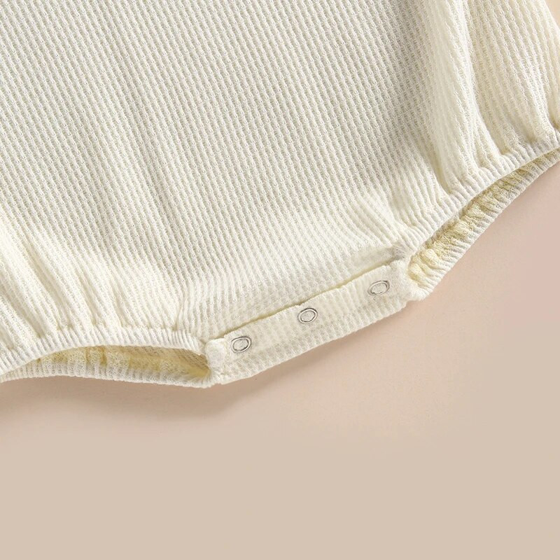 Újszülött Fiúk Lányok Nyári Nyári Ruhák Kisgyermekek Szilárd gofri rövid ujjú O-nyakú Jumpsuitek Játszóruhák Overallok Ruházat