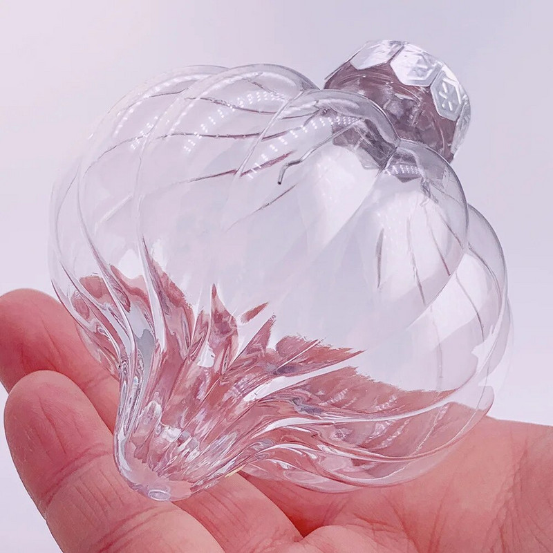 Promocija - 6 komada x DIY nelomljivi prozirni kućni božićni ukrasi kuglica ukras 80 mm plastični luk