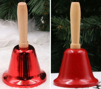 Коледна ръчна камбанка Jingle Bells Gold School Handbell Restaurant Supplies Xmas Noel New Year 2023 Adornos De Navidad
