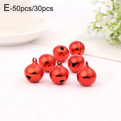 30/50 kom Šarena zvončića Metalna zvončića Ukrasi za božićno drvce Festivalski dekori za zabave DIY Dodaci za rukotvorine Božićni pribor