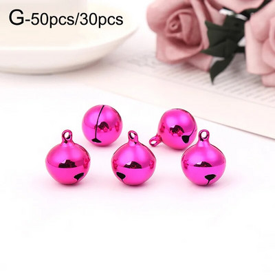 30/50 kom Šarena zvončića Metalna zvončića Ukrasi za božićno drvce Festivalski dekori za zabave DIY Dodaci za rukotvorine Božićni pribor