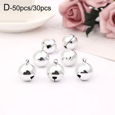 30/50 kom Šarena zvončića Metalna zvončića Ukrasi za božićno drvce Festivalski dekori za zabave DIY Dodaci za rukotvorine Božićni pribor