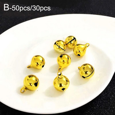 30/50 kom Šarena zvončića Metalna zvončića Ukrasi za božićno drvce Festivalski dekori za zabave DIY Dodaci za rukotvorine Božićni pribor