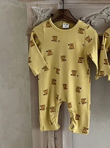 Kombinezoni s dugim rukavima iz crtanih filmova, djevojčice, pamuk, mekane, slatke hlače s printom, proljeće, jesen, novorođenčad, tanka, mekana penjačka odjeća