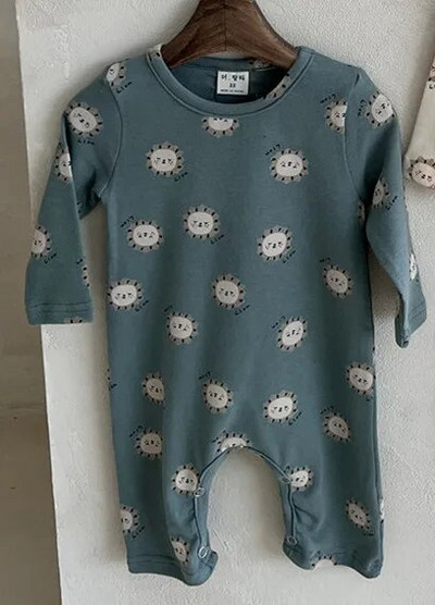 Kombinezoni s dugim rukavima iz crtanih filmova, djevojčice, pamuk, mekane, slatke hlače s printom, proljeće, jesen, novorođenčad, tanka, mekana penjačka odjeća