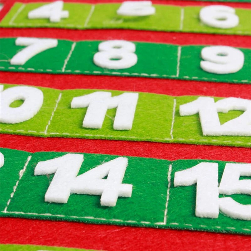 Djed Božićnjak Snjegovići Božićni adventski kalendar Vrata Zidni ukrasi za prozore Viseći pribor za božićne zabave Božićni dar