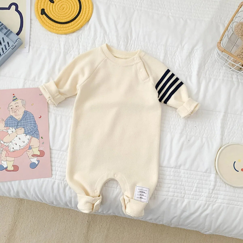 Infantil Dječaci Bodi s dugim rukavima Djevojčica Jednobojni pulover s O izrezom Novorođena beba Nova modna odjeća za van