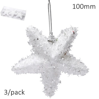 Akció - Karácsonyi dekorációs dísz, 80 mm-es Scotch Check Ball, 3/csomag