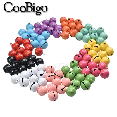 Metalna zvončića Mini zvončići za zvončiće za DIY ukrase za ručni rad Božićni novogodišnji ukrasi Macaron Boja Bakar 13 mm