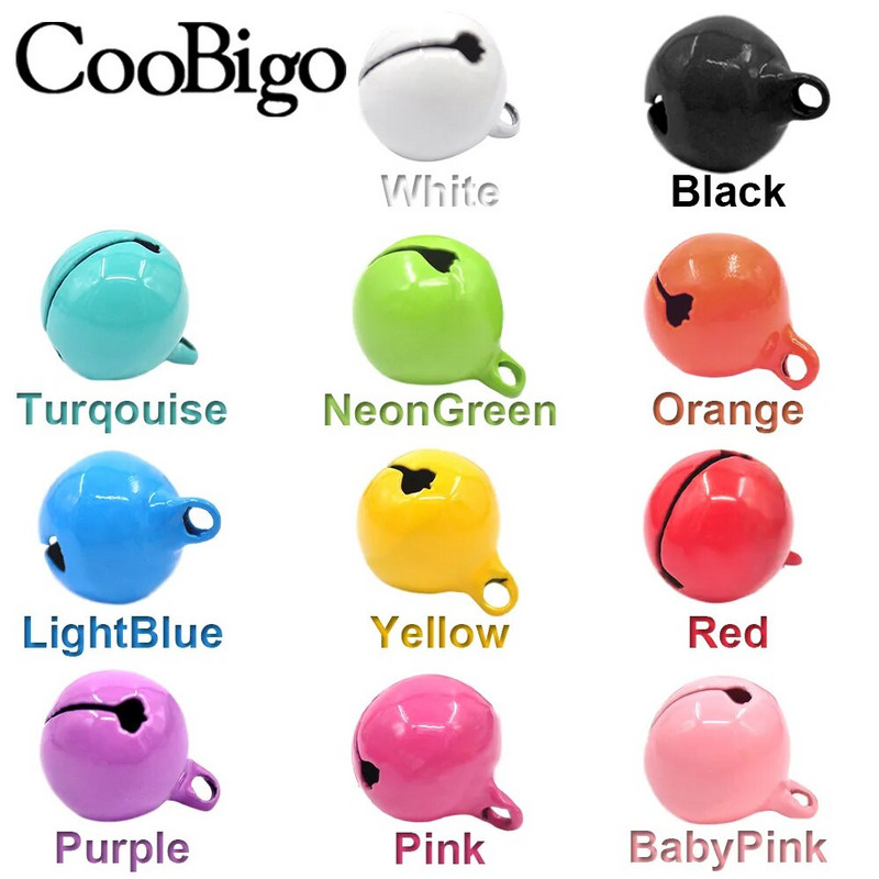 Metalna zvončića Mini zvončići za zvončiće za DIY ukrase za ručni rad Božićni novogodišnji ukrasi Macaron Boja Bakar 13 mm