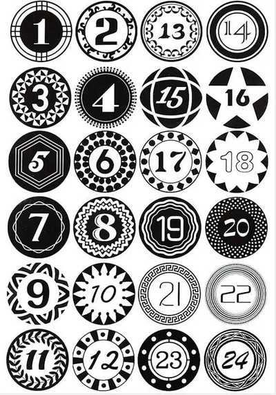 24 gab Ziemassvētku Adventes kalendāra numurs Papīra uzlīmes Ziemassvētku dāvanu uzlīmes Daudzfunkcionāls dāvanu iepakojums Līmes etiķetes Dekors