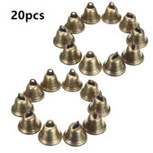 20 kom/set 38 mm mesingani božićni ukrasi zvončići, privjesci za kućne ljubimce koji vise za festivalsku zabavu Izrada ukrasa zvončića