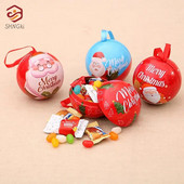 7 cm Ziemassvētku eglītes dekoru piekarināmā bumba, radoša bumbiņa, apdrukāta Ziemassvētku ballīšu piederumi, piekaramie Ziemassvētku kuloni dāvanu kastīte