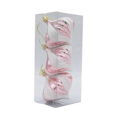 3 komada božićnih kuglica u obliku luka s navojem za božićno drvce, ukrasi otporni na udarce, viseći privjesci, dar za djecu