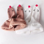 Pluss sametpüksid beebipoisi/tüdrukute multikad põdradisainiga sukad tüdrukutele sukkpüksid poistele sukkpüksid väikelapse säärised lasteriided